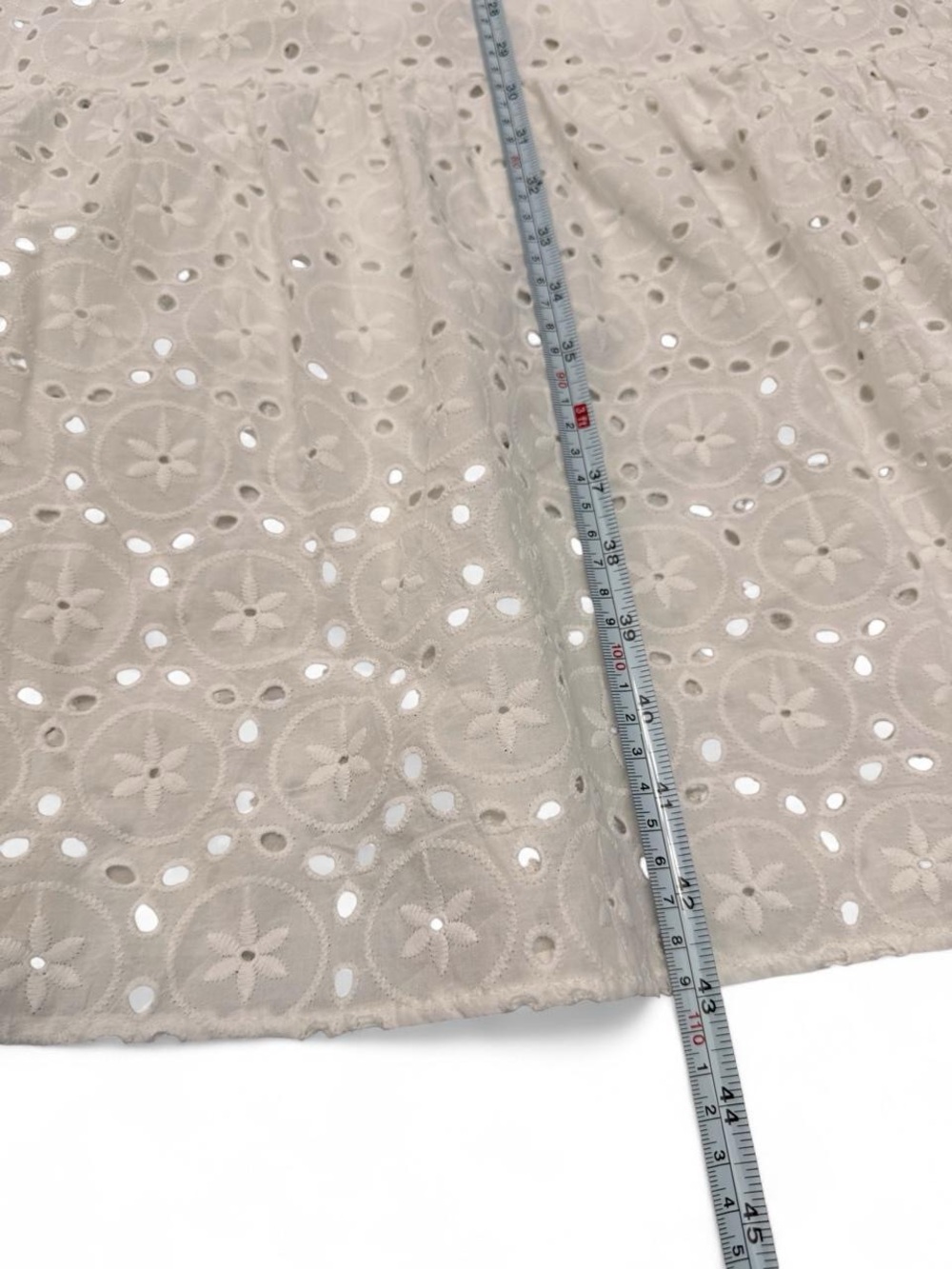 Zara White Eyelet Maxi Dress ✦ Open Back Summer Dress - Picture 6 of 8